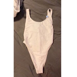 White One Piece Bathing Suit